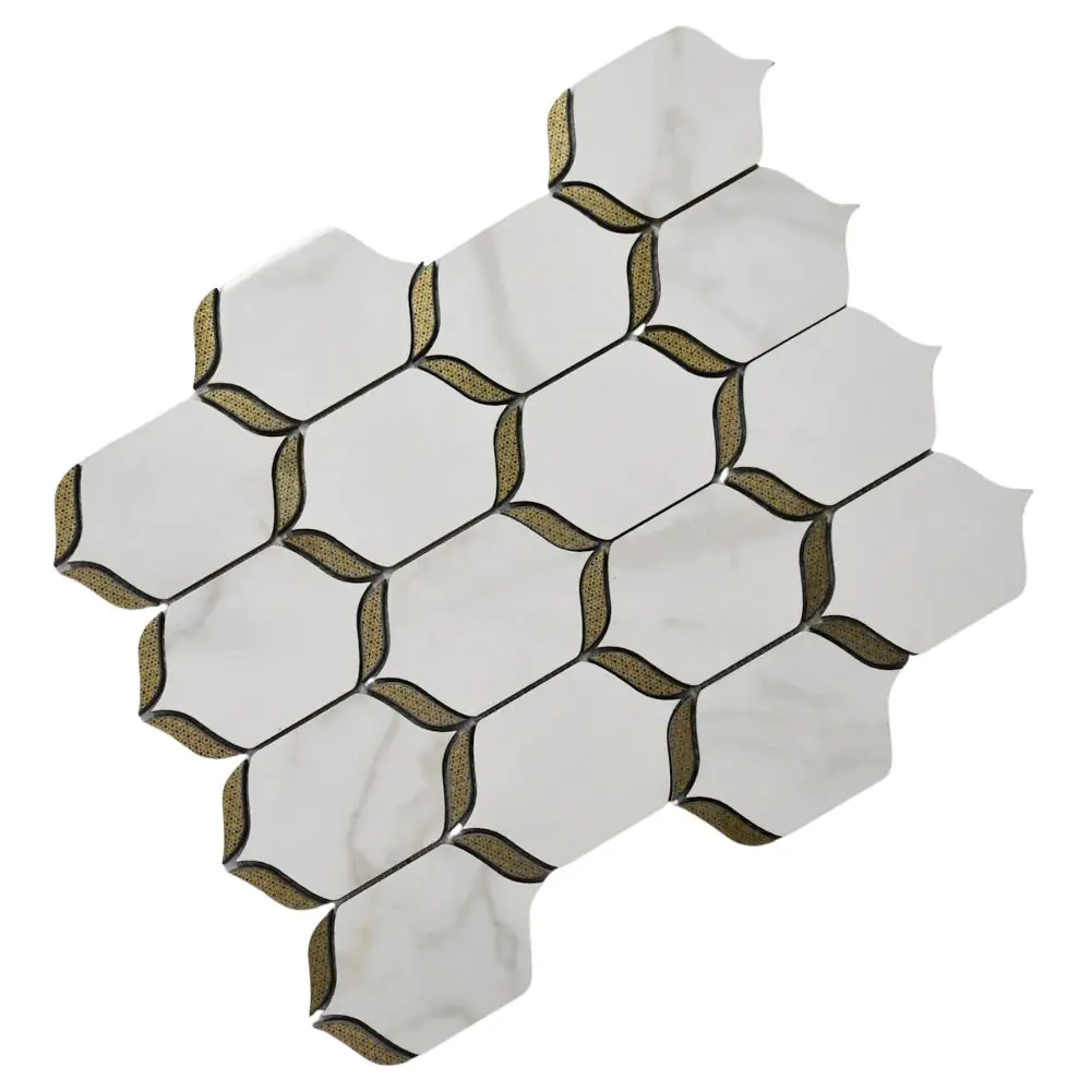 Wandfliese Dekor Villeroy & Boch 2045 ZN1P Nocturne white weiß 20x25 cm I.Sorte