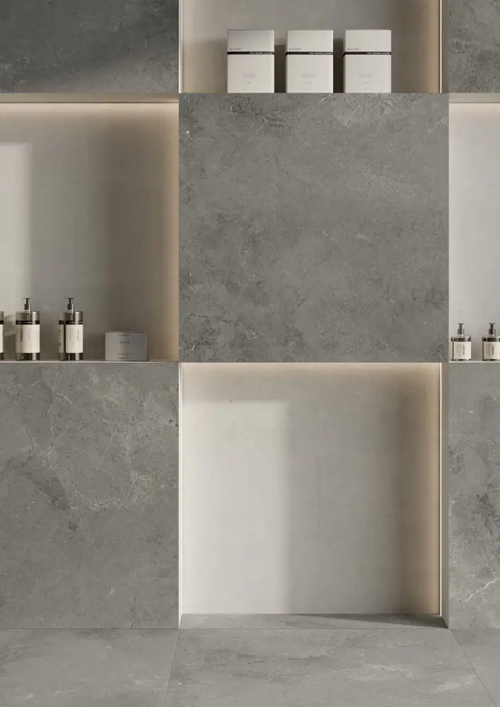 Bodenfliese RAK Ceramics A12GBLIC-LIG Baltico light grey 60x120 cm I.Sorte