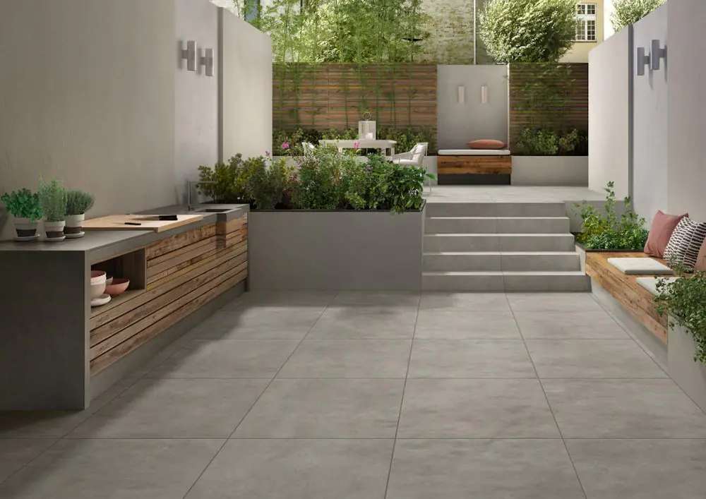Terrassenplatte Villeroy & Boch 2891 MT06 Memphis Outdoor silver grey grau 80x80 cm I.Sorte
