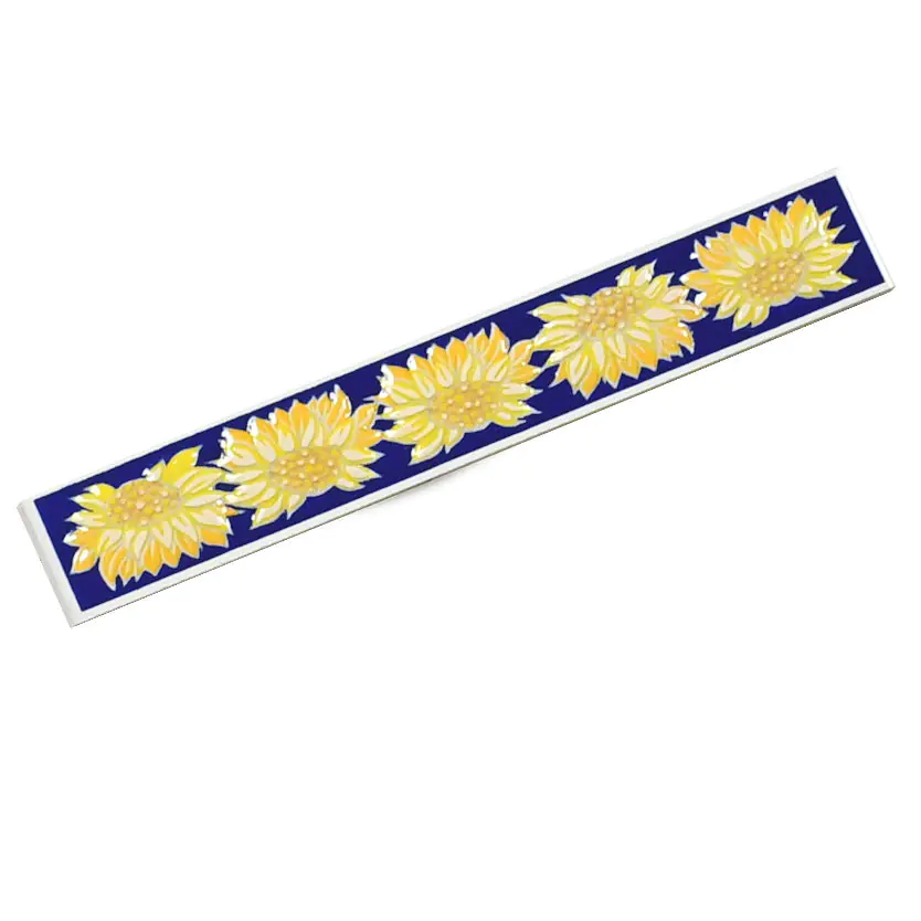 Bordüre Villeroy & Boch Nr.840 1443 LJ16 Sunflowers blau gelb 3x20 cm I.Sorte