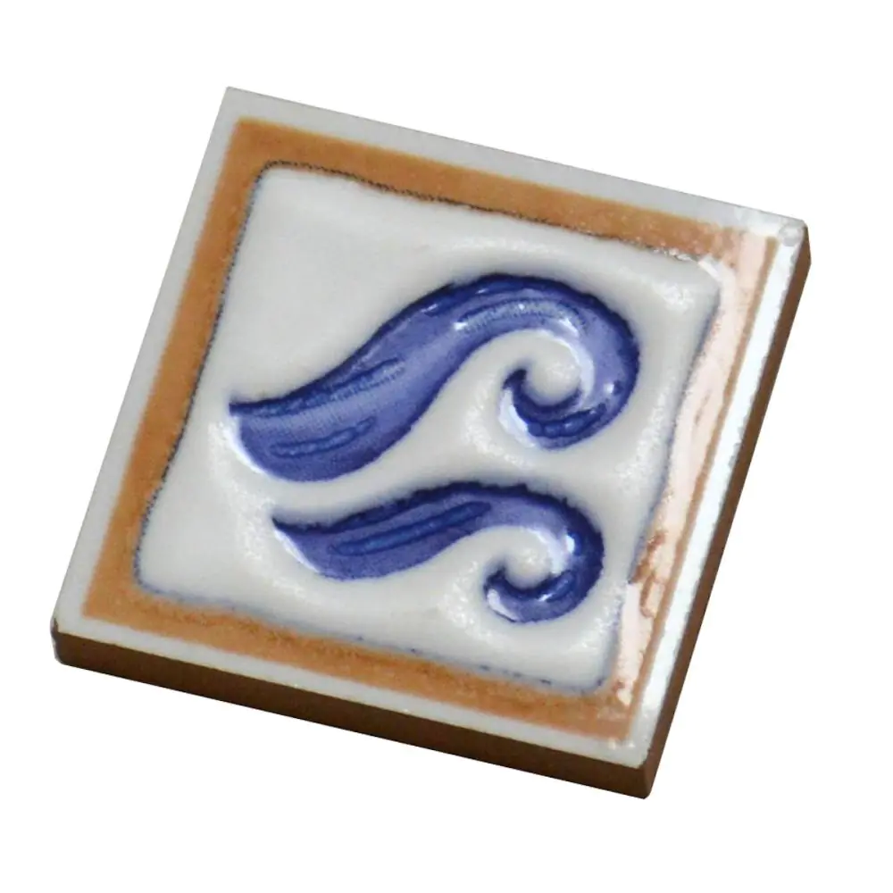Mosaik Einleger Gaya Manises Dekor A Welle blau weiß 5x5 cm I.Sorte Mosaik Einleger Gaya Manises Dekor A Welle blau weiß 5x5 cm I.Sorte
