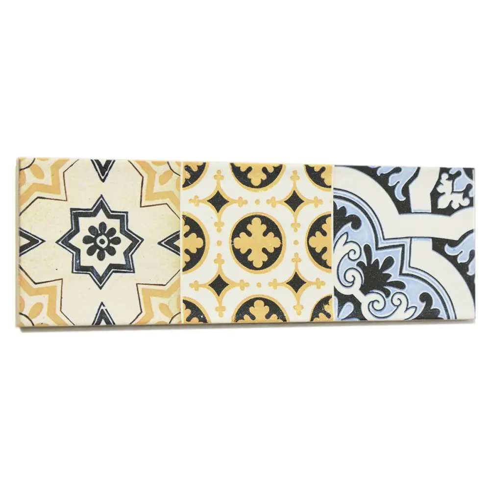 Wandfliese Dekor Cifre Bulevar warm multicolor 10x30 cm I.Sorte Wandfliese Dekor Cifre Bulevar warm multicolor 10x30 cm I.Sorte