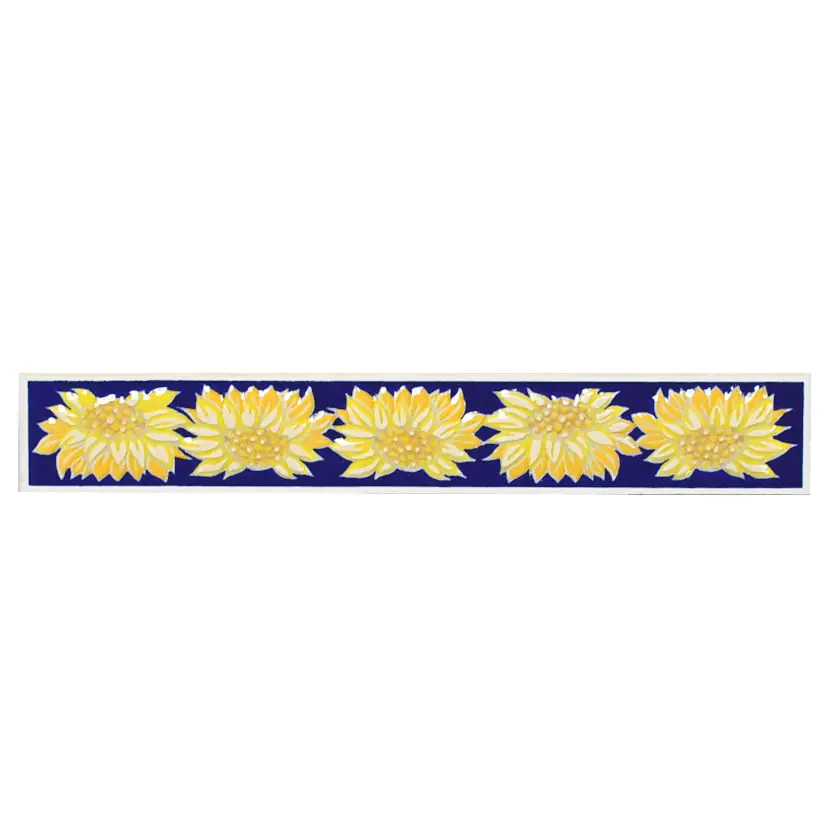 Bordüre Villeroy & Boch Nr.840 1443 LJ16 Sunflowers blau gelb 3x20 cm I.Sorte