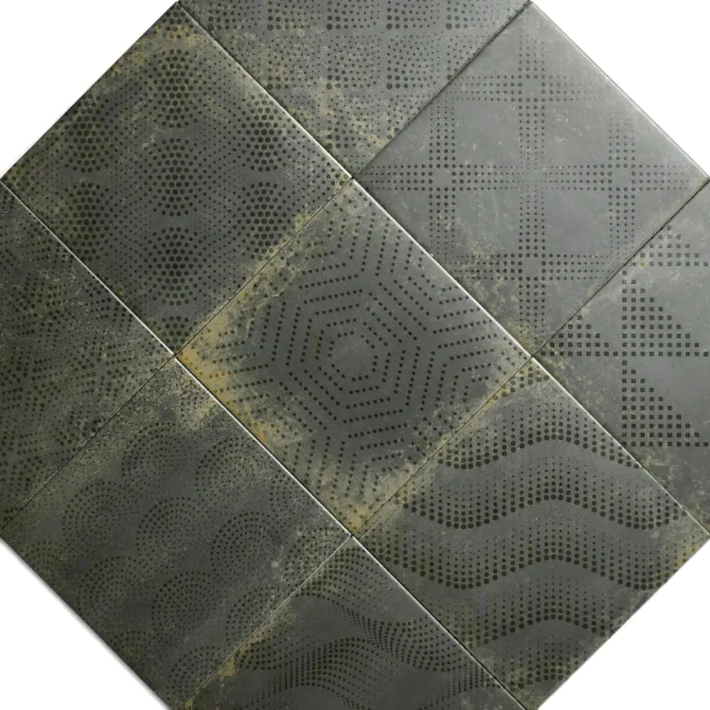 Bodenfliese Dekor Cifre Industrial black anthrazit 20x20 cm I.Sorte Bodenfliese Dekor Cifre Industrial black anthrazit 20x20 cm I.Sorte