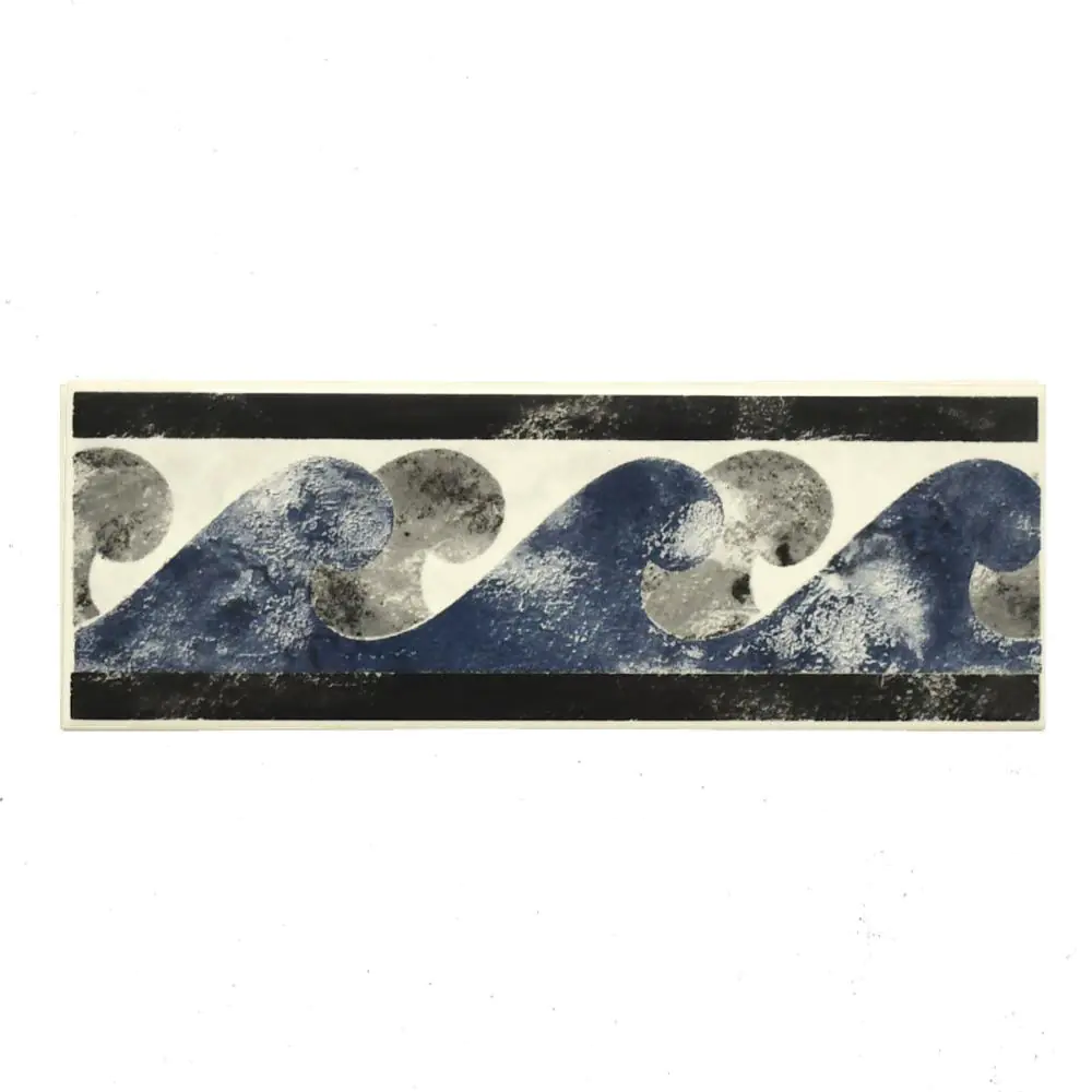 Bordüre Sphinx Nr.901 CC-4294 anthrazit grau blau 7,5x20 cm I.Sorte