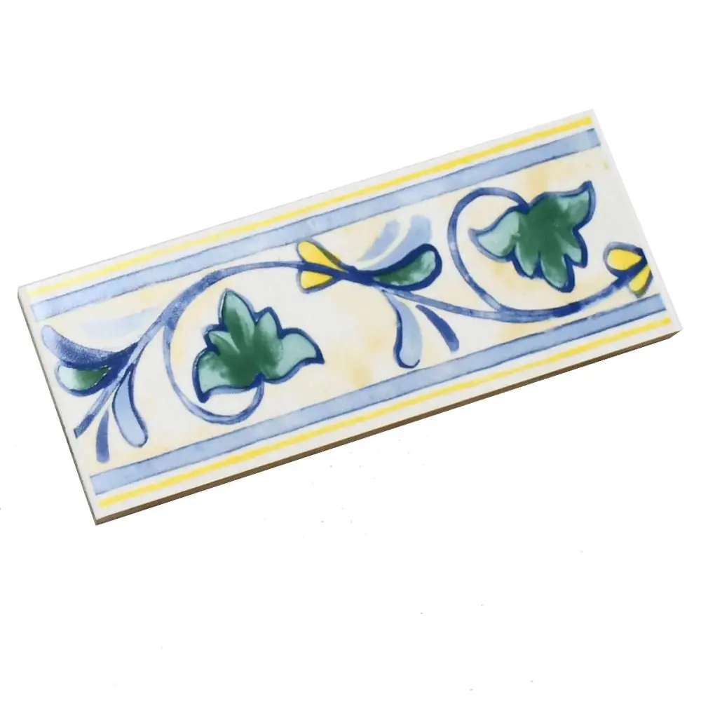 Bordüre Lea Ceramiche Nr.532 Listello floreale murales mehrfarbig 8x20 cm