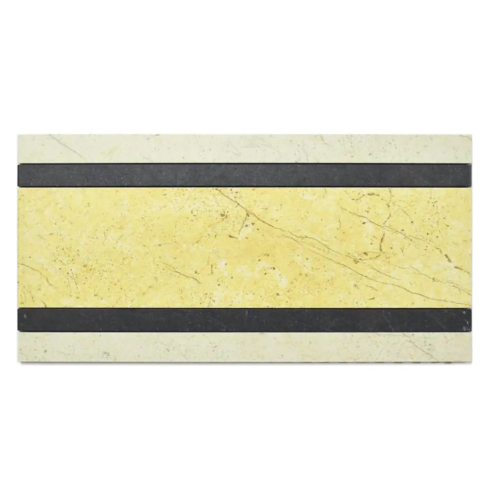 Bordüre Villeroy & Boch 2509 V30M Pietra di mare mehrfarbig 22,5x45 cm I.Sorte