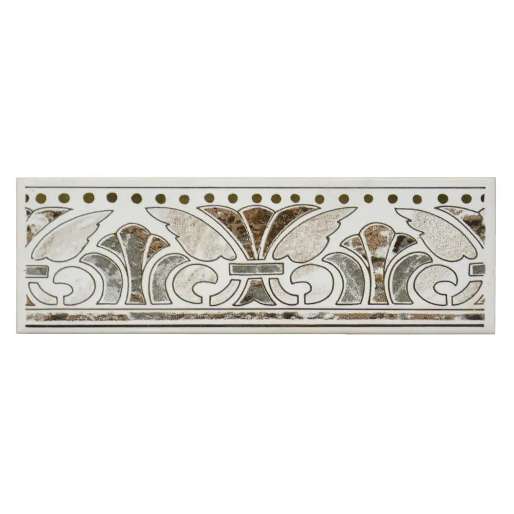 Bordüre Desvres Nr.526 D205 marrone mehrfarbig 5x15 cm