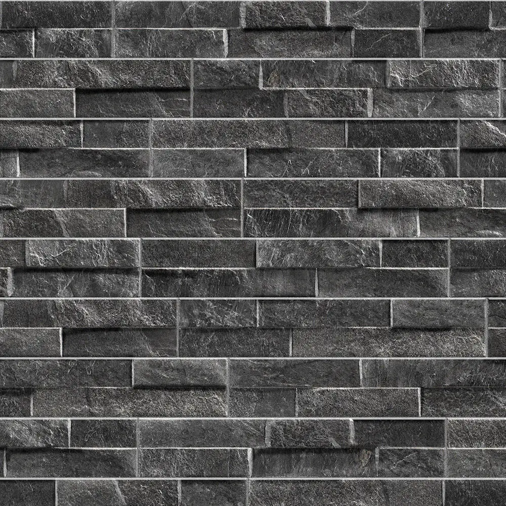 Wandfliese Keradom 075KROBL Rock black anthrazit 7,5x38,5 cm I.Sorte