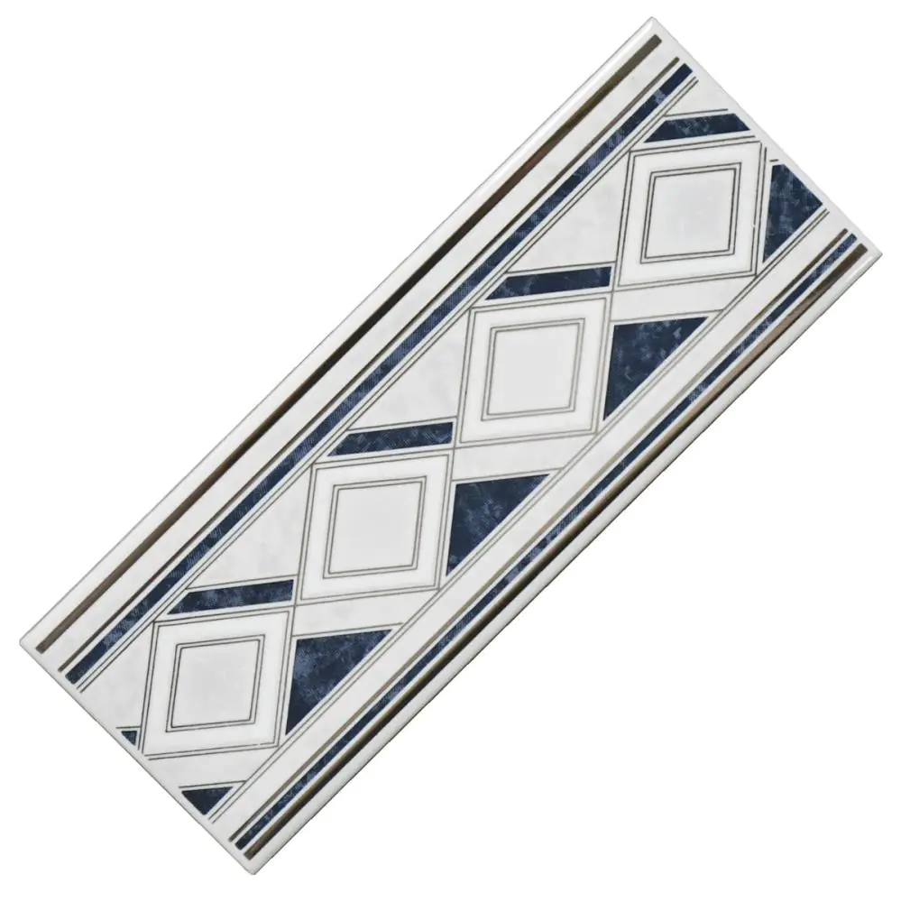 Bordüre Nr.608 blau silber weiß 7,5x20 cm