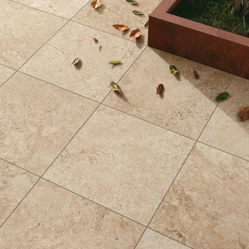 Terrassenplatte Novoceram K438 Tiber light beige 80x80 cm I.Sorte