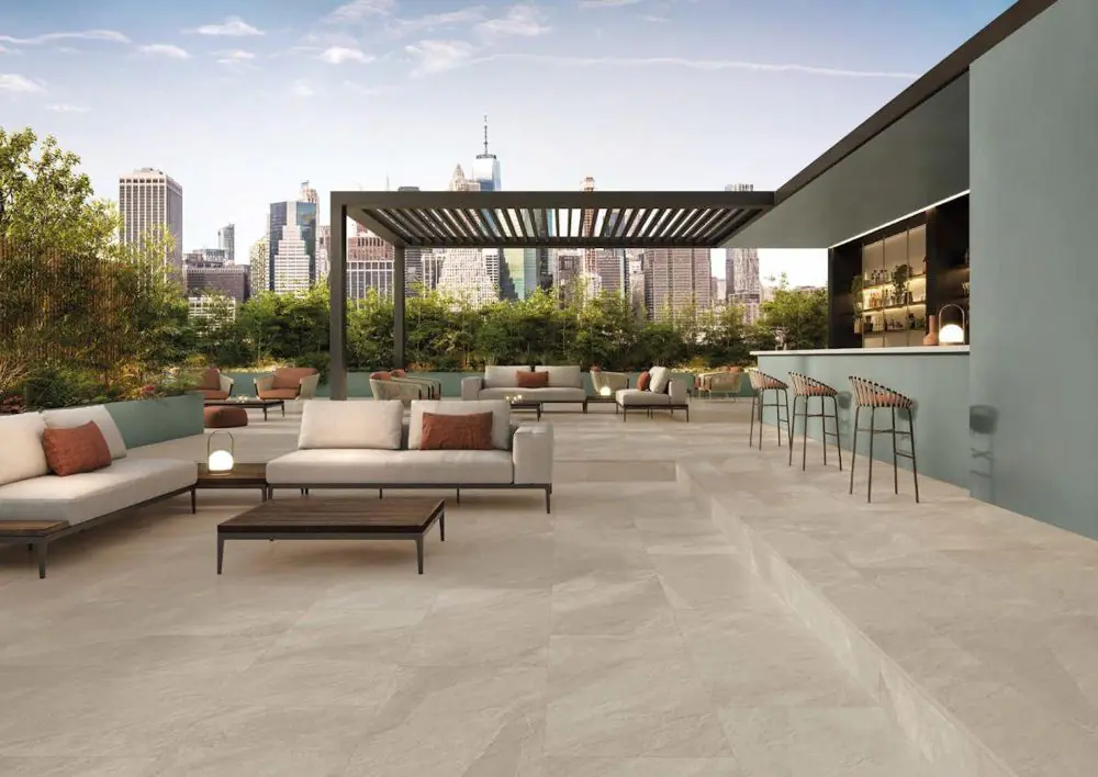 Terrassenplatte Italgraniti SL06682 Shale taupe creme grau 60x60 cm I.Sorte