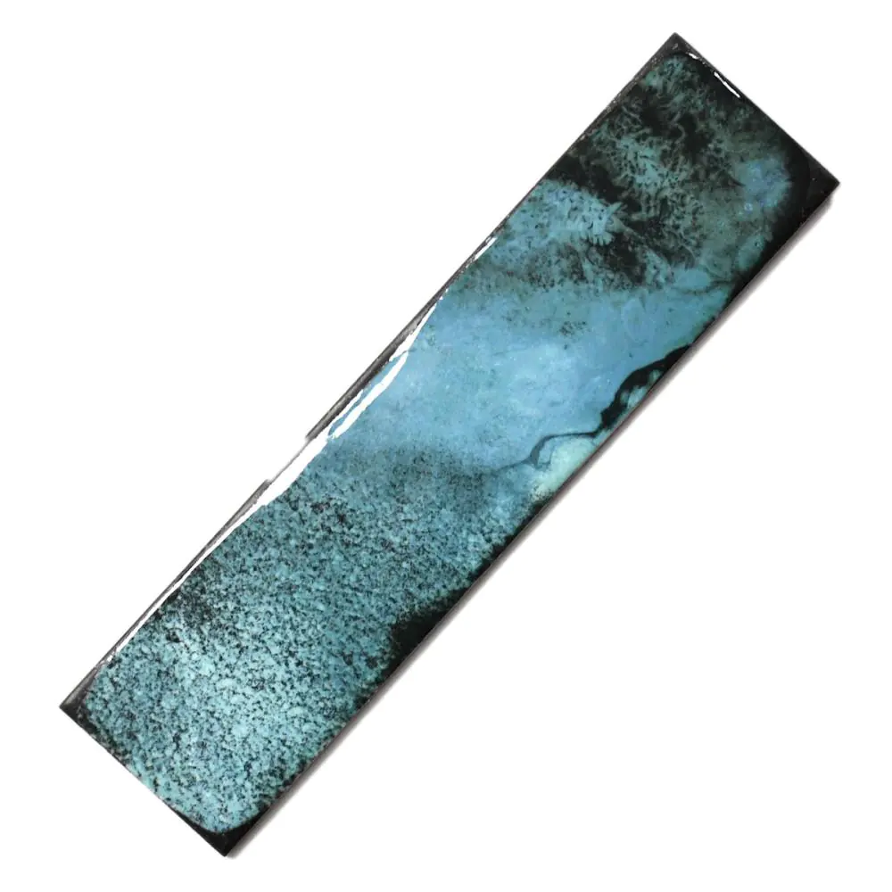Wandfliese Iris Ceramica 537023 Lava mare türkis mehrfarbig 7,5x30 cm I.Sorte