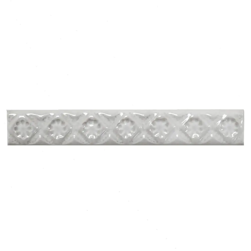 Bordüre Ceramica d'Arte Nr.580 DSC63 L'Astorre grigio grau 3x20 cm