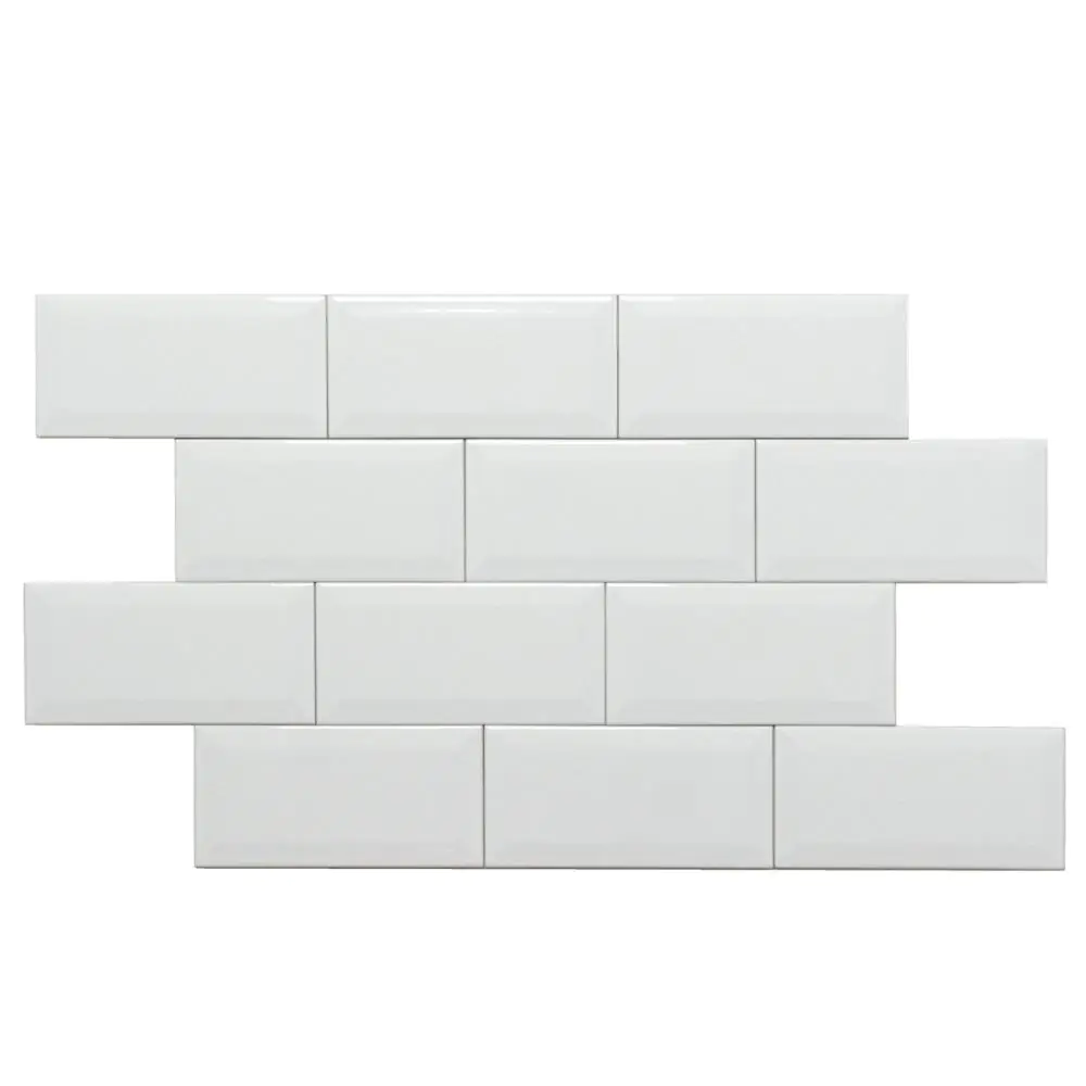 Wandfliese Haju Metro white weiß glänzend 10x20 cm I.Sorte Wandfliese Haju Metro white weiß glänzend 10x20 cm I.Sorte