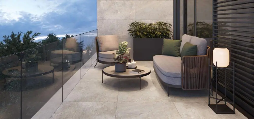 Terrassenplatte Villeroy & Boch 2869 DM70 Bourgogna Garden greige grau beige 60x60 cm I.Sorte