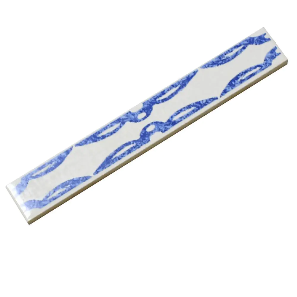 Bordüre Villeroy & Boch Nr.741 1643 KM30 Memories mehrfarbig weiß blau 3x20 cm I.Sorte