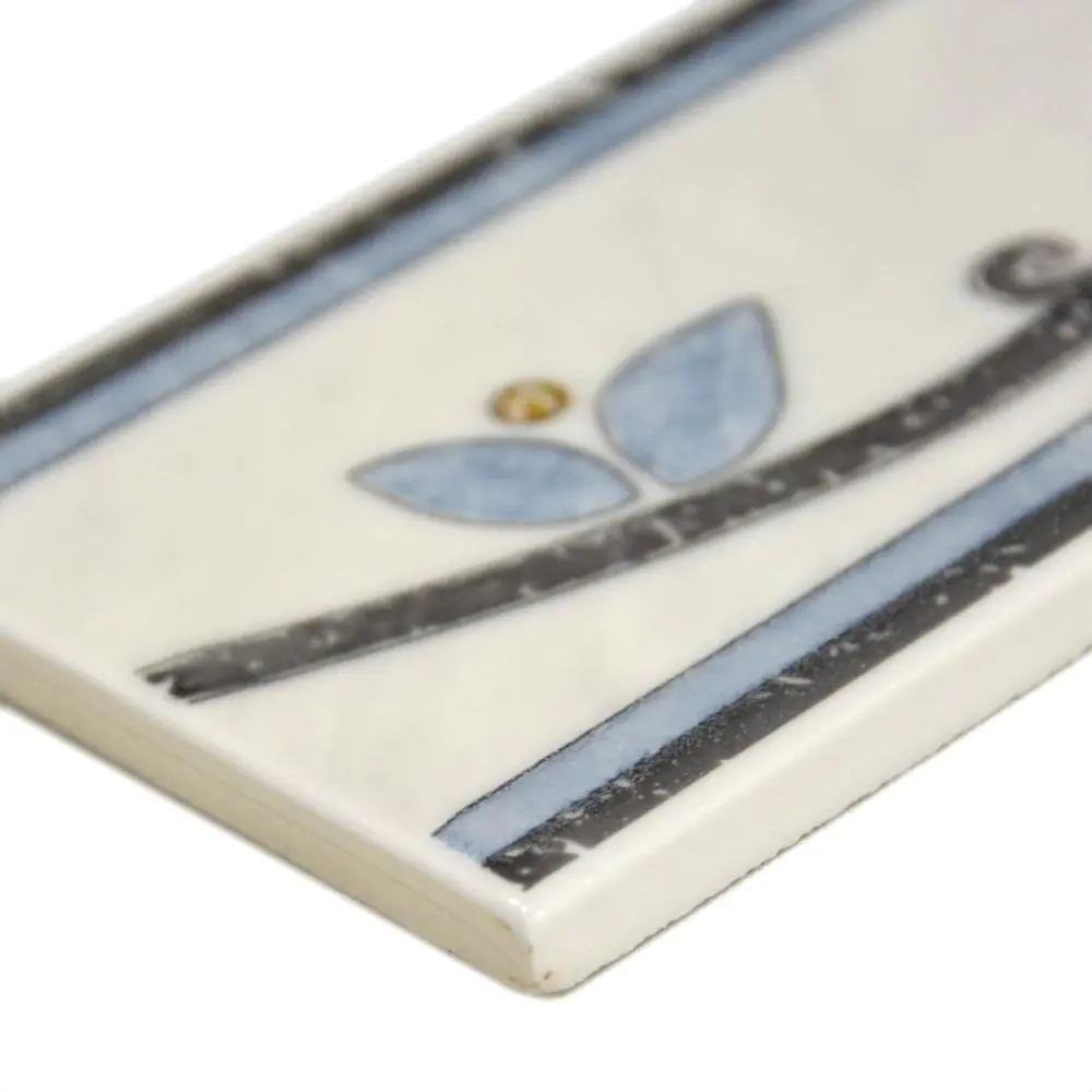 26x Bordüre Villeroy & Boch 1456 D736 Marmaris grau blau weiß 7,5x25 cm II.Sorte
