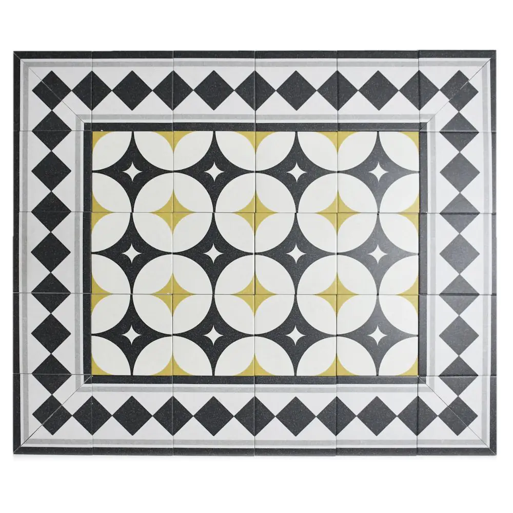 Bodenfliese Dekor Villeroy & Boch 2220 AM2I Alt Mettlach 2.0 mehrfarbig 20x20 cm I.Sorte