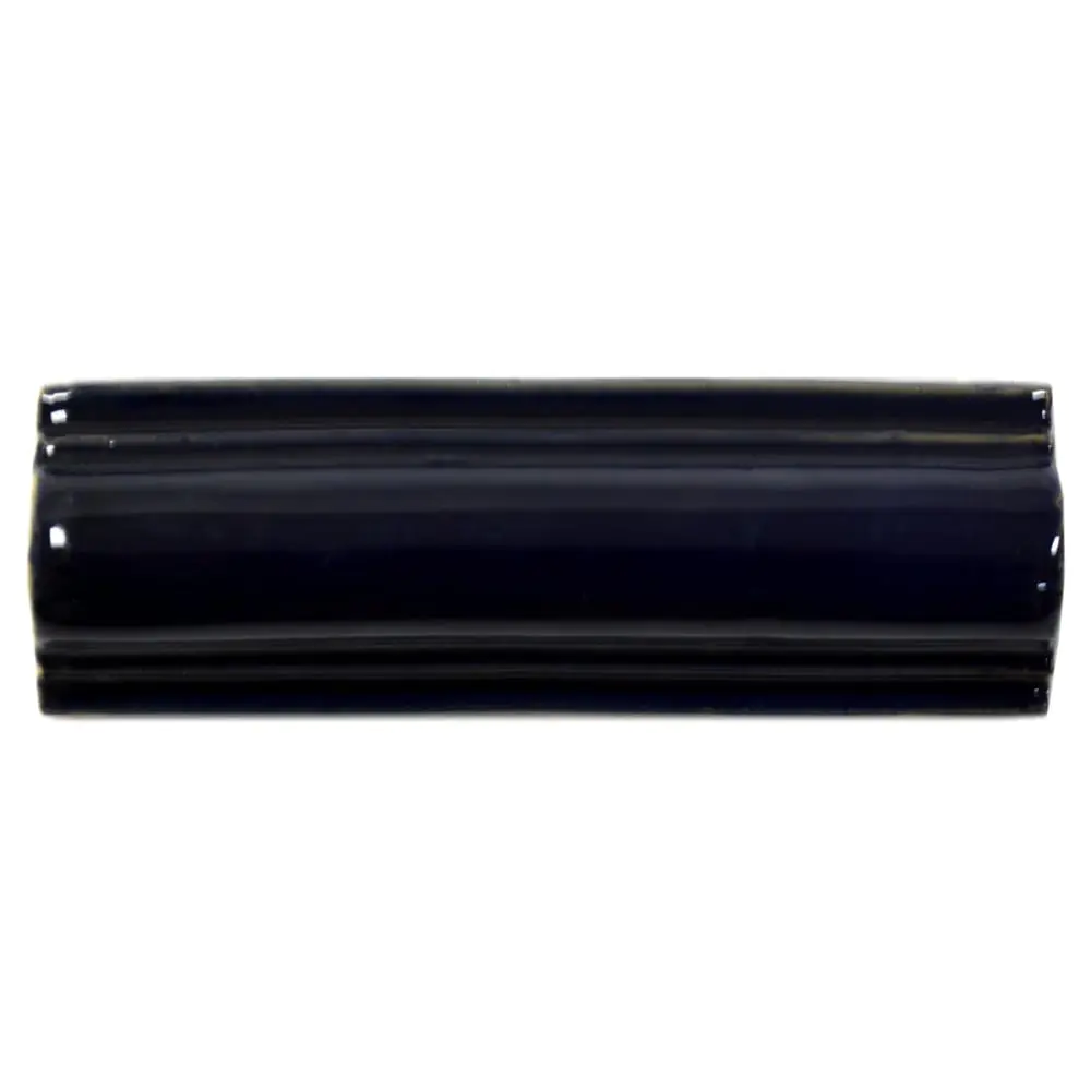 Bordüre Antica Bottega d'Arte Ceramica Nr.84 cotto dunkelblau gewölbt 5x14,5 cm Bordüre Antica Bottega d'Arte Ceramica Nr.84 cotto dunkelblau gewölbt 5x14,5 cm