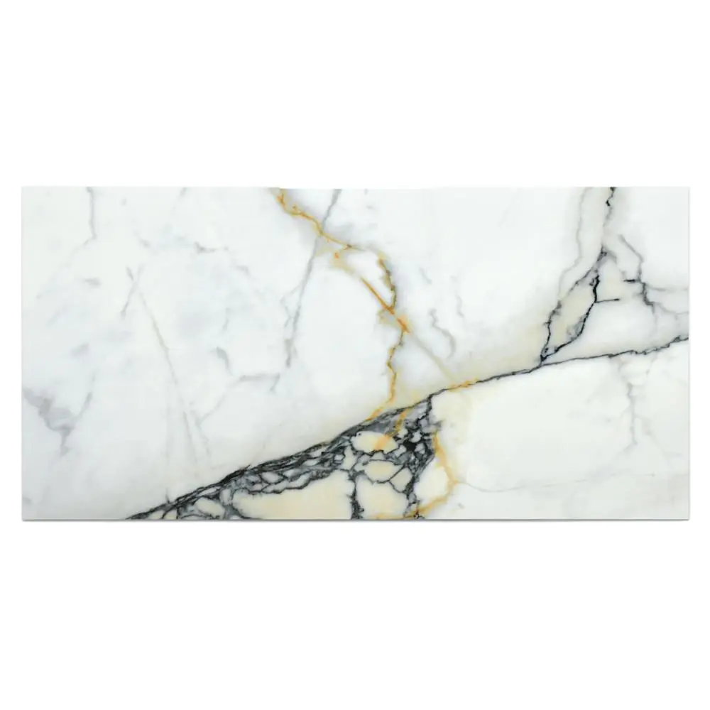 Bodenfliese Cifre Paonazzo pulido weiß grau gold 60x120 cm I.Sorte