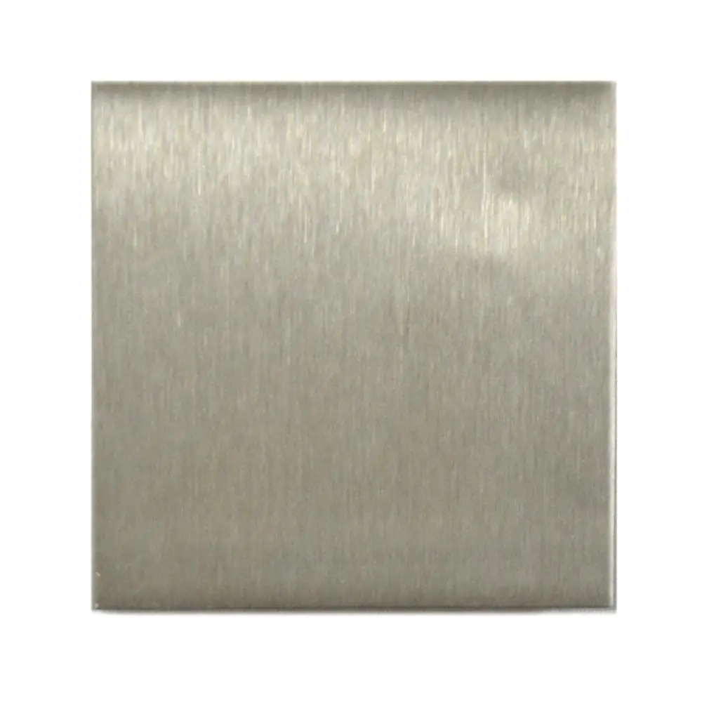 Bordüre Einleger Nr.196 grau silber Edelstahl gebürstet 5x5 cm