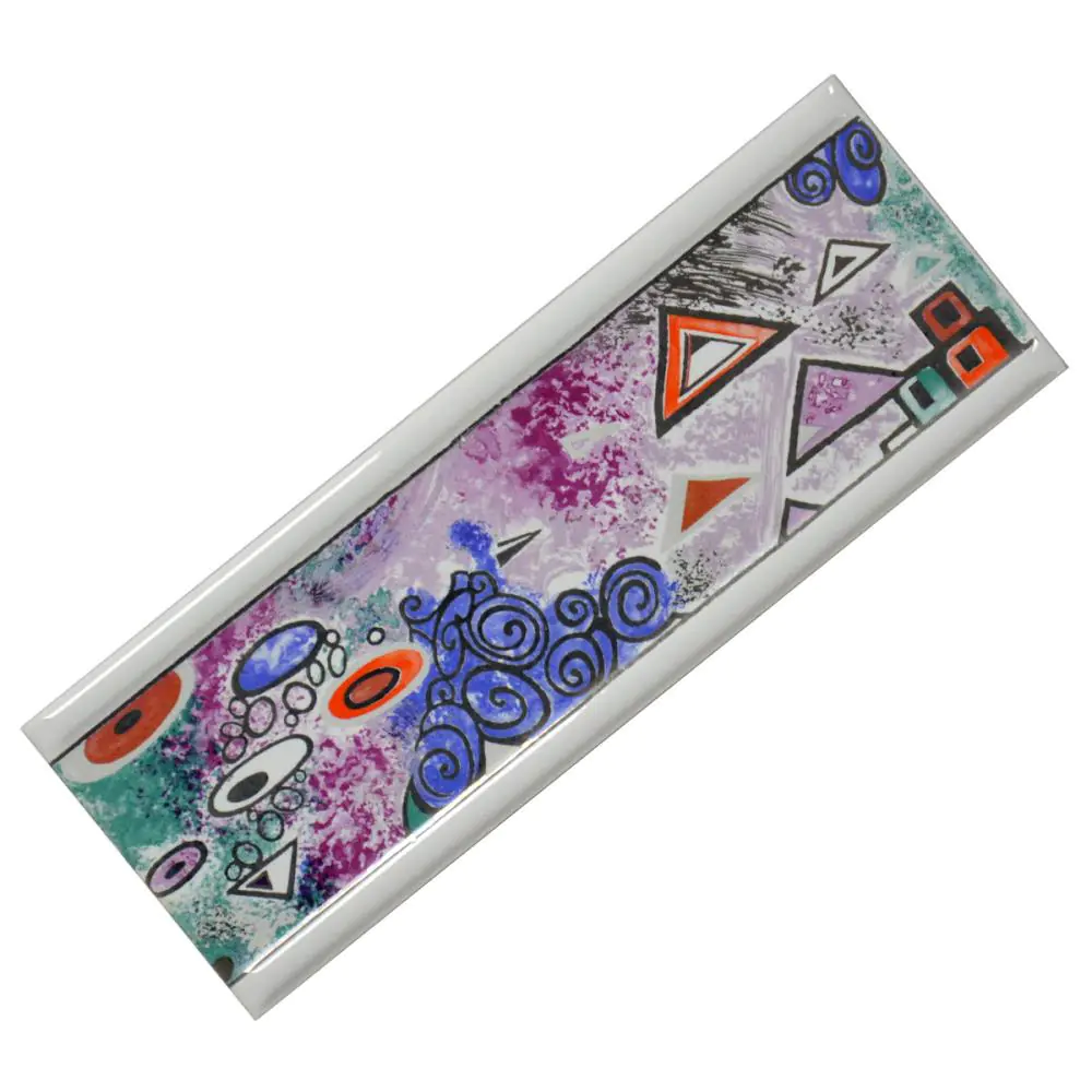 Bordüre AWS Keramik Nr.529 154471 weiß lila blau bunt 7,2x20 cm Bordüre AWS Keramik Nr.529 154471 weiß lila blau bunt 7,2x20 cm