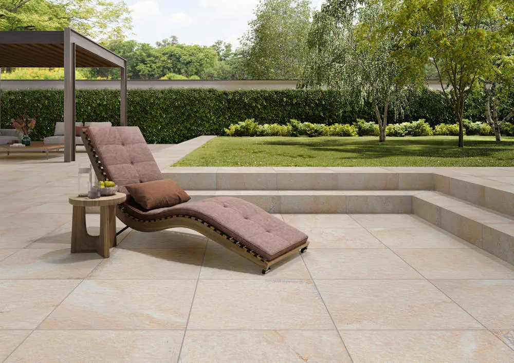 Terrassenplatte Villeroy & Boch 2904 SH20 Fossile Garden gold beige 40x80 cm I.Sorte Terrassenplatte Villeroy & Boch 2904 SH20 Fossile Garden gold beige 40x80 cm I.Sorte