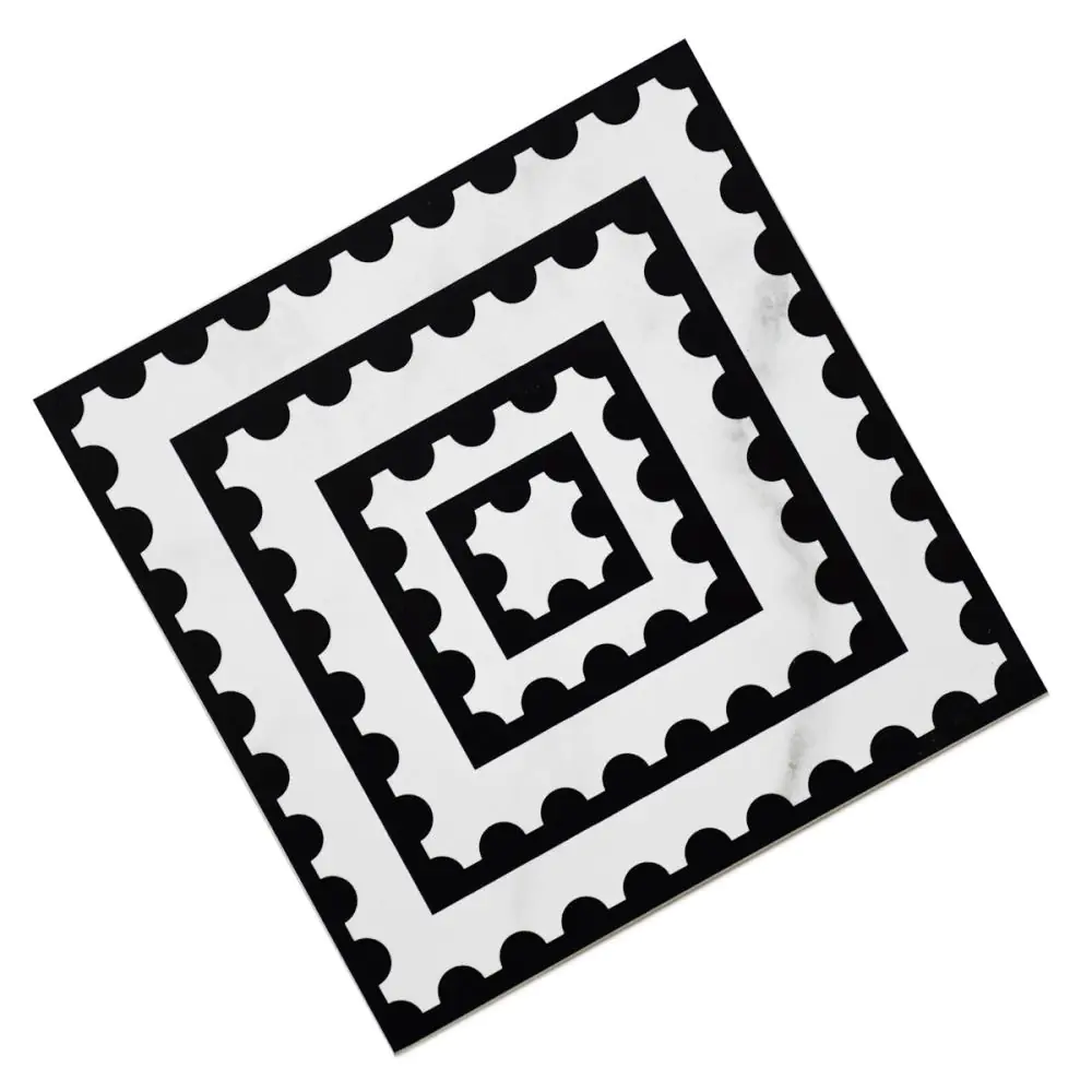 Wandfliese Dekor Villeroy & Boch 1222 MK0H Victorian white perforated schwarz weiß 20x20 cm Wandfliese Dekor Villeroy & Boch 1222 MK0H Victorian white perforated schwarz weiß 20x20 cm
