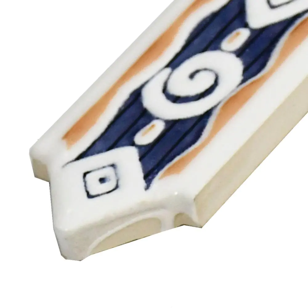 Bordüre Melody Nr.659 blau weiß beige 3x20 cm