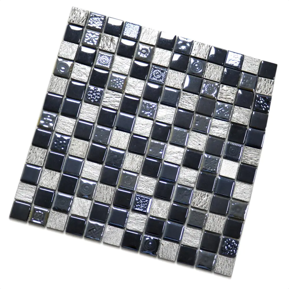 Mosaik Cifre Cautive trento schwarz silber 30x30 cm I.Sorte Mosaik Cifre Cautive trento schwarz silber 30x30 cm I.Sorte