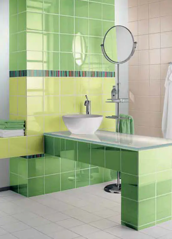 Wandfliese Villeroy & Boch 1171 CS21 Creative System apfelgrün 20x20 cm I.Sorte
