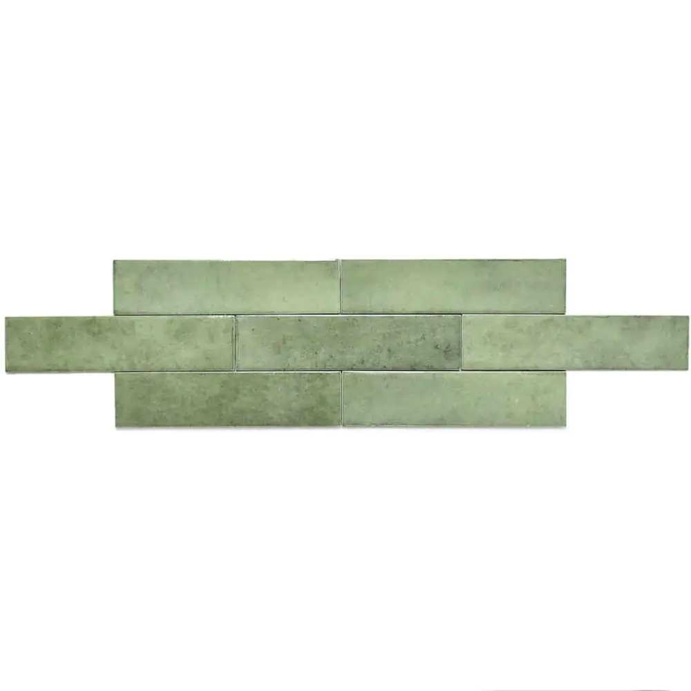 Wandfliese Equipe Ceramicas 26876 Tribeca sage green grün 6x24,6 cm I.Sorte