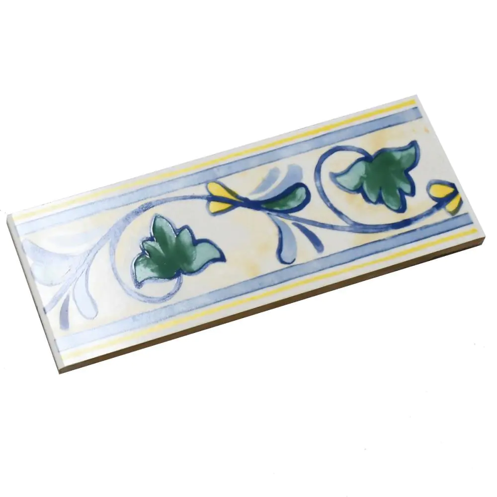 Bordüre Lea Ceramiche Nr.532 Listello floreale murales mehrfarbig 8x20 cm
