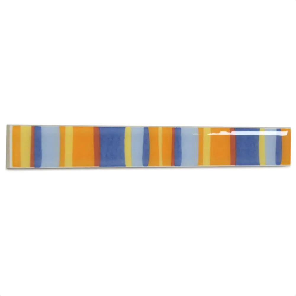 Bordüre Villeroy & Boch 1454 KL36 Enjoy blau orange bunt 3x25 cm I.Sorte Bordüre Villeroy & Boch 1454 KL36 Enjoy blau orange bunt 3x25 cm I.Sorte