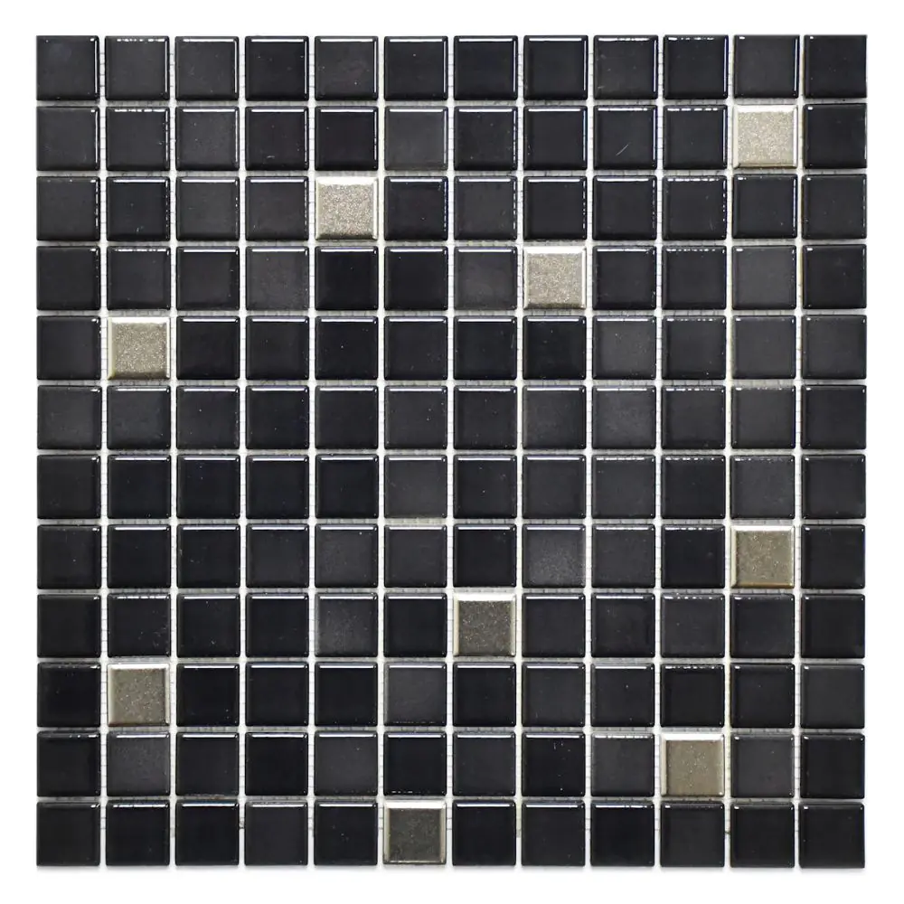 Mosaik Agrob Buchtal 4105 Fresh midnight black-mix metallic 30x30 cm I.Sorte