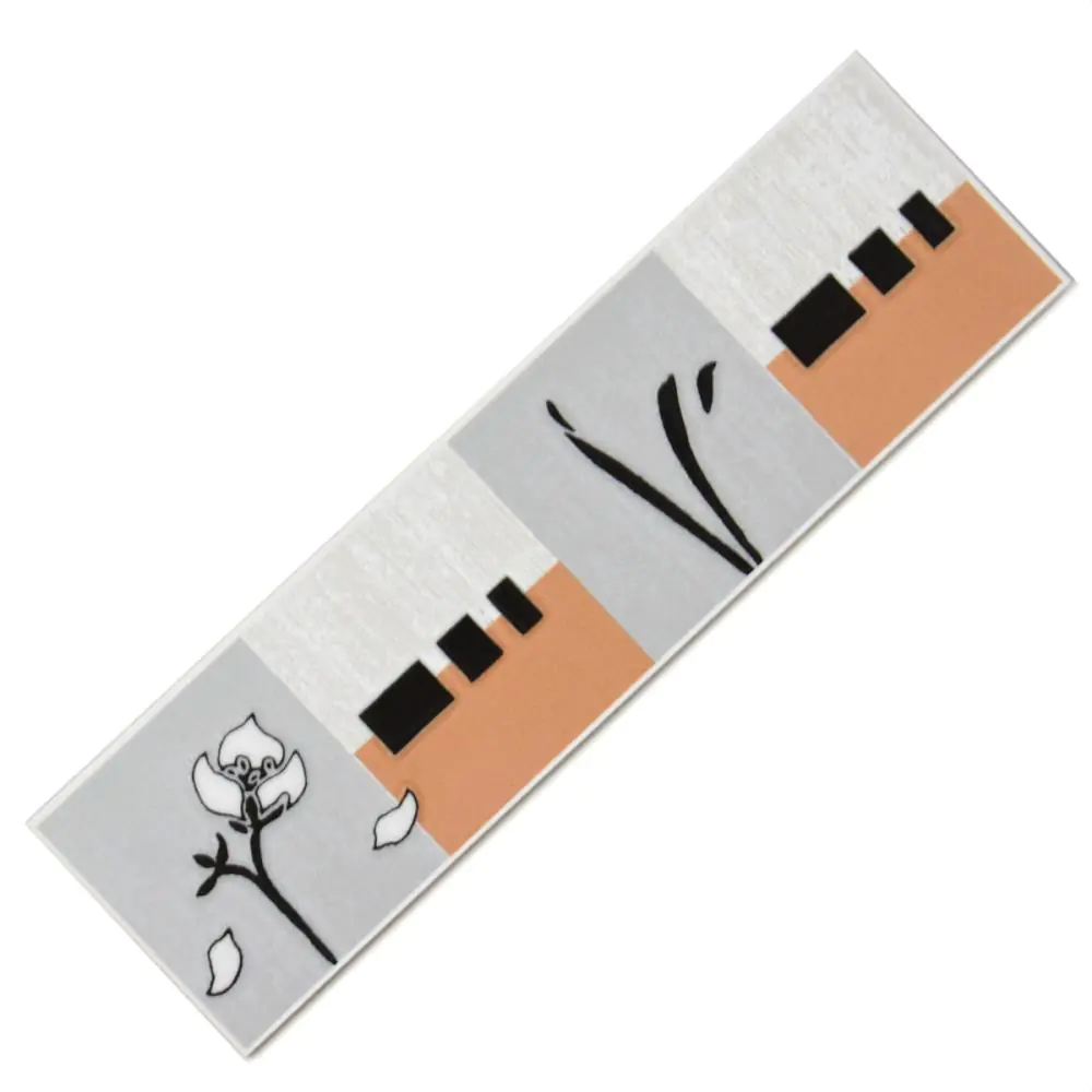 Bordüre Nr.168 silber orange schwarz 7x25 cm Bordüre Nr.168 silber orange schwarz 7x25 cm