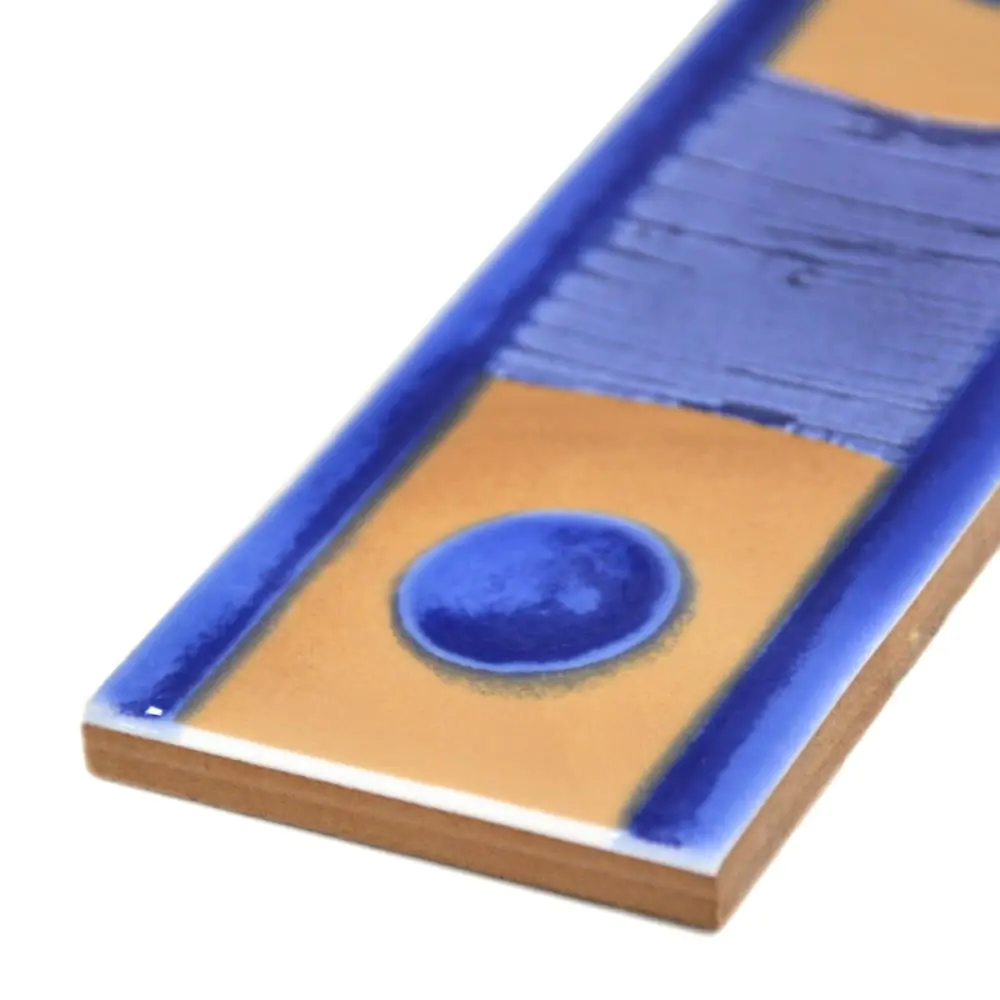 Bordüre Nr.186 blau braun 6,5x25 cm I.Sorte