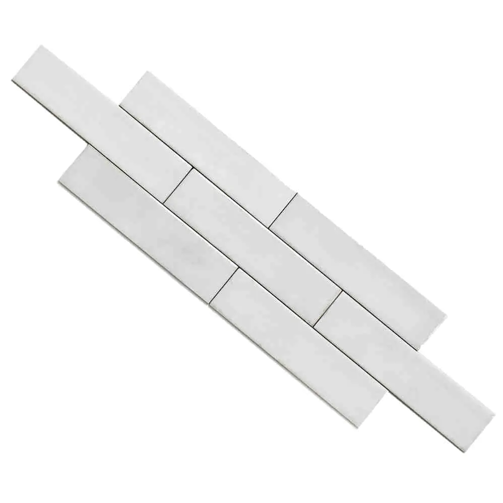 Wandfliese Equipe Ceramicas 26871 Tribeca gypsum white weiß 6x24,6 cm I.Sorte