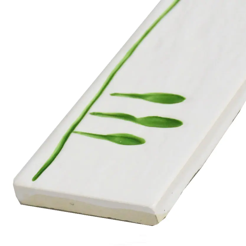 Bordüre Villeroy & Boch Nr.870 1804 WB23 White Energy weiß grün 5x22 cm I.Sorte