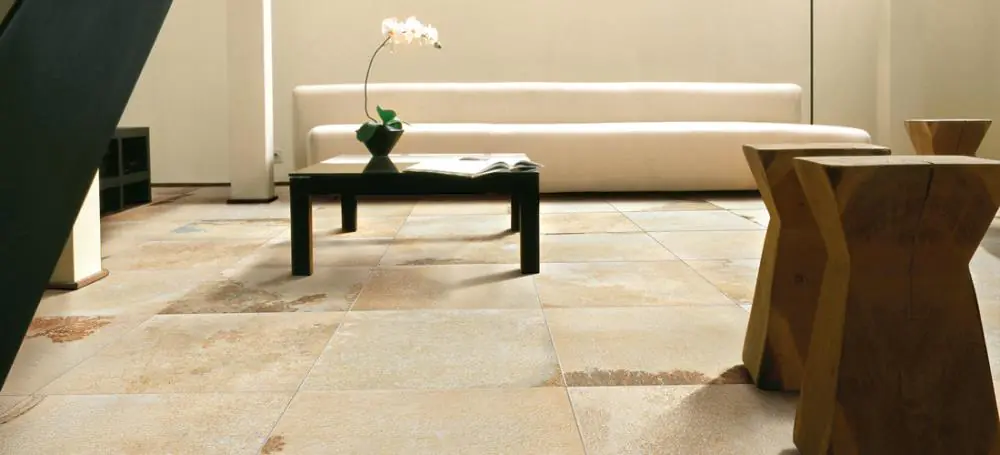 Bodenfliese Ceramiche Campogalliano Archaios natura beige Solnhofen 90x90 cm I.Sorte