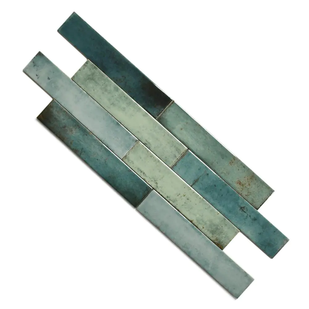 Wandfliese Cifre Nautalis turquoise brillo türkis mehrfarbig 5x25 cm I.Sorte