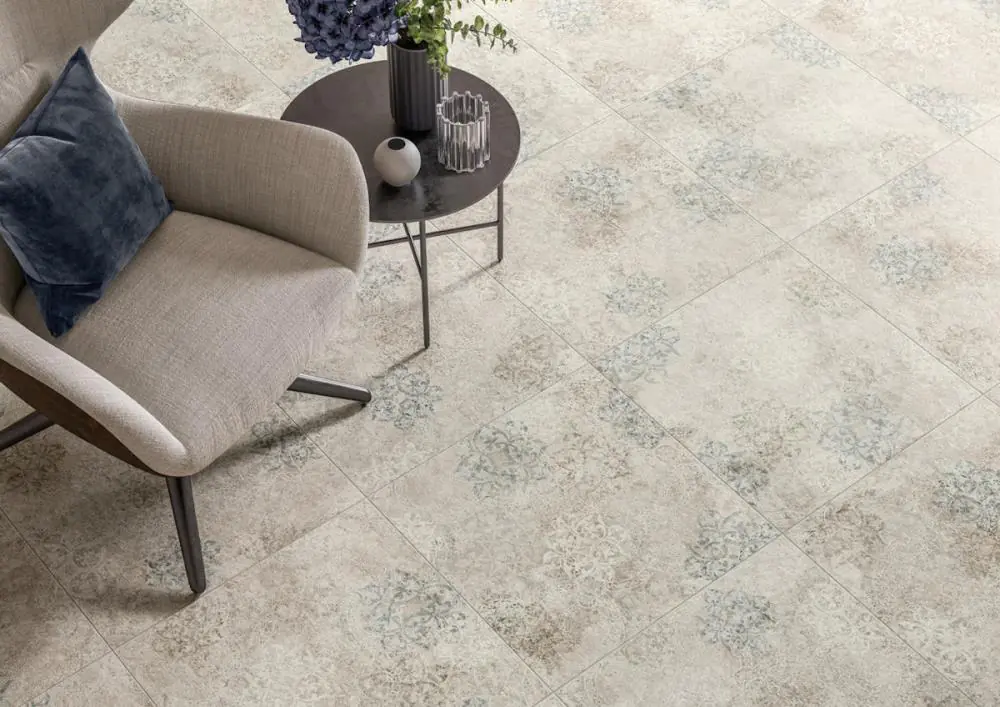 Bodenfliese Dekor Villeroy & Boch 2632 BR85 Pier 45 rusty grey braun grau 60x60 cm I.Sorte