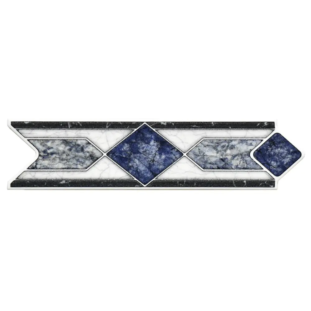 Bordüre APE Ceramica Nr.611 2810 Smart azul blau anthrazit 6,5x25 cm