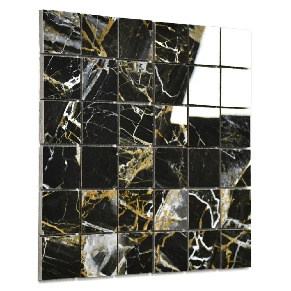 Mosaik Cifre Golden black pulido schwarz gold 30x30 cm I.Sorte