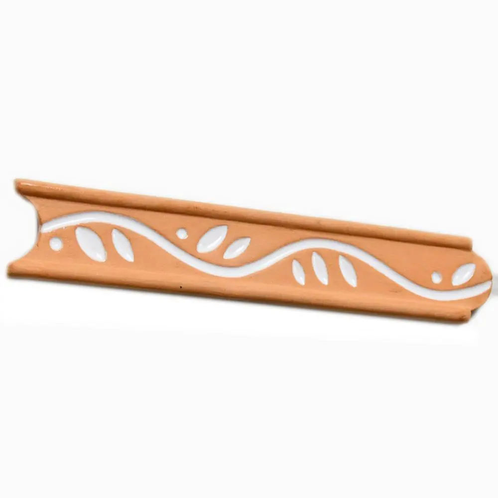 Bordüre E4690 42203A Rhodos cotto weiß 3,5x20 cm I.Sorte