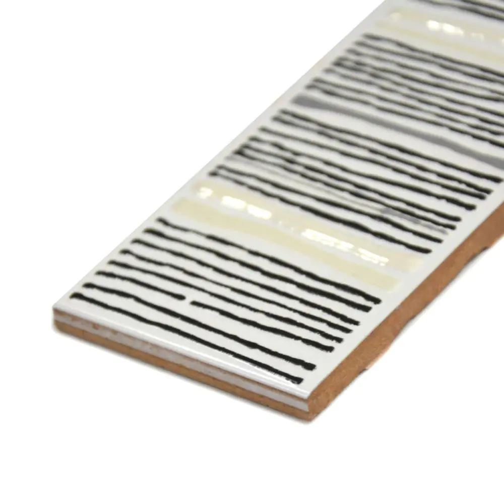 Bordüre Brennero Nr.315 Gesso silver weiß schwarz 6x20 cm I.Sorte Bordüre Brennero Nr.315 Gesso silver weiß schwarz 6x20 cm I.Sorte