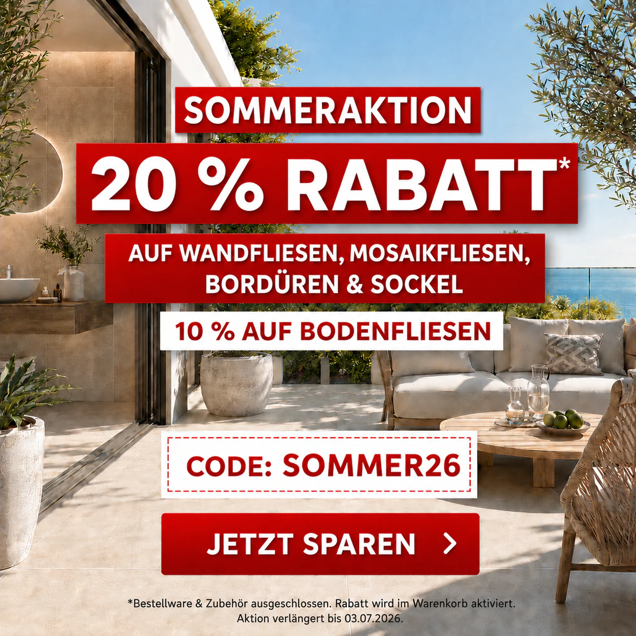 Rabattaktion Sommer 2026