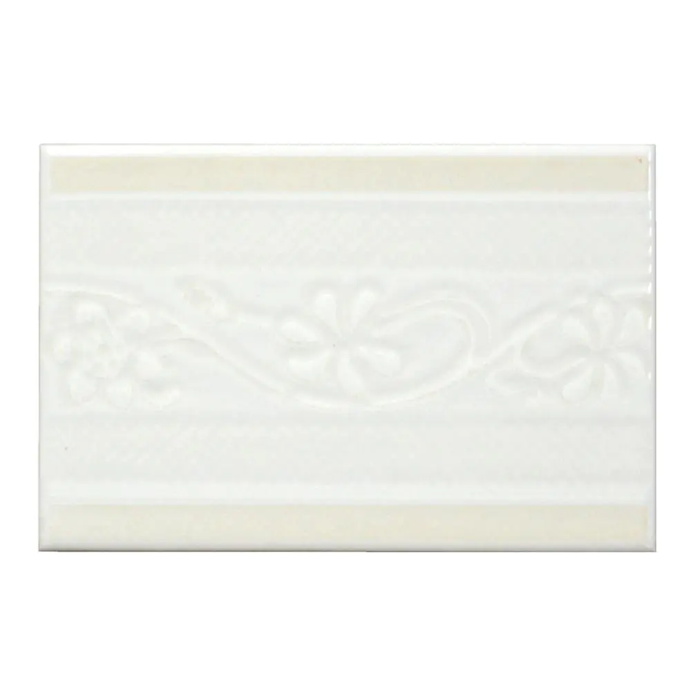 Bordüre Iris Semigres Nr.456 Modulo B creme weiß 10x15 cm