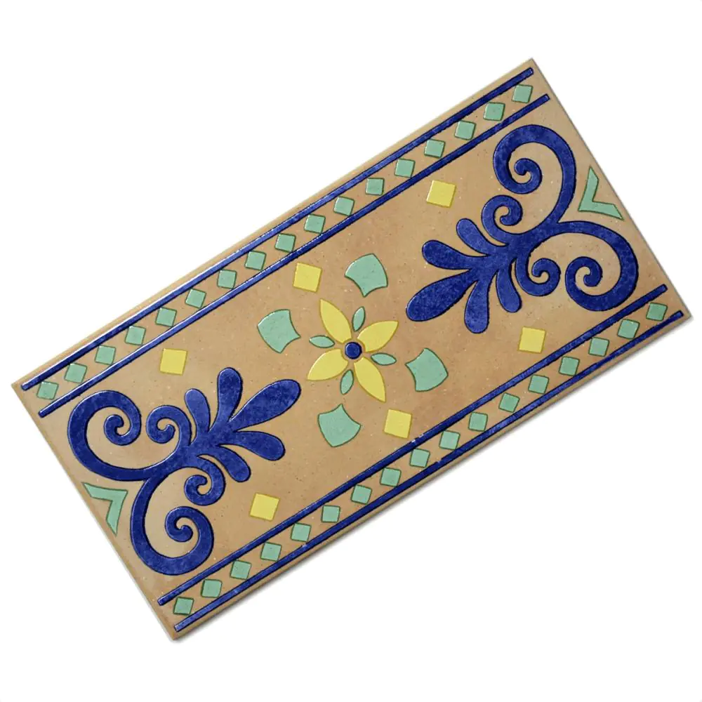 Bordüre Villeroy & Boch 3353 FJ18 Bastia kalkstein mehrfarbig 16,5x33 cm I.Sorte Bordüre Villeroy & Boch 3353 FJ18 Bastia kalkstein mehrfarbig 16,5x33 cm I.Sorte